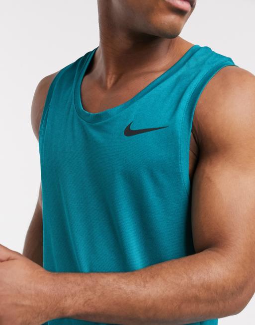 Nike Training hyper dry vest in green ASOS