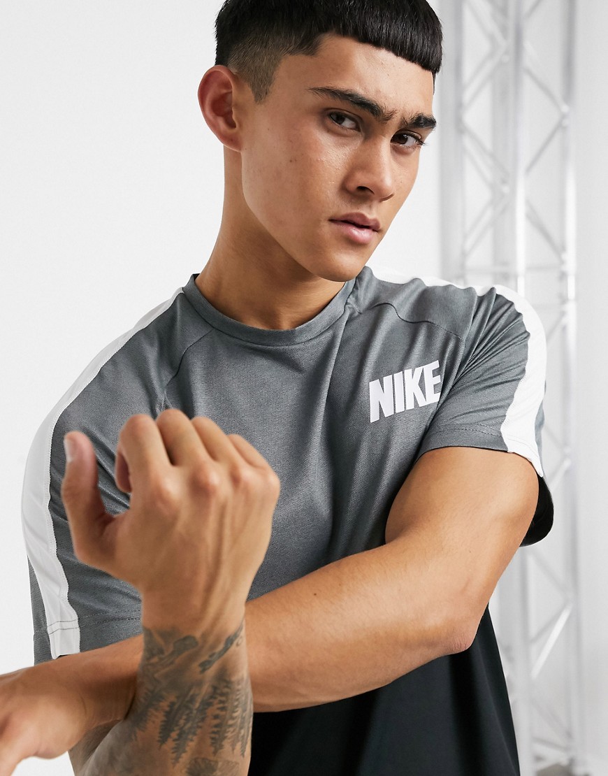 Nike Training hyperdry colourblock t-shirt in black