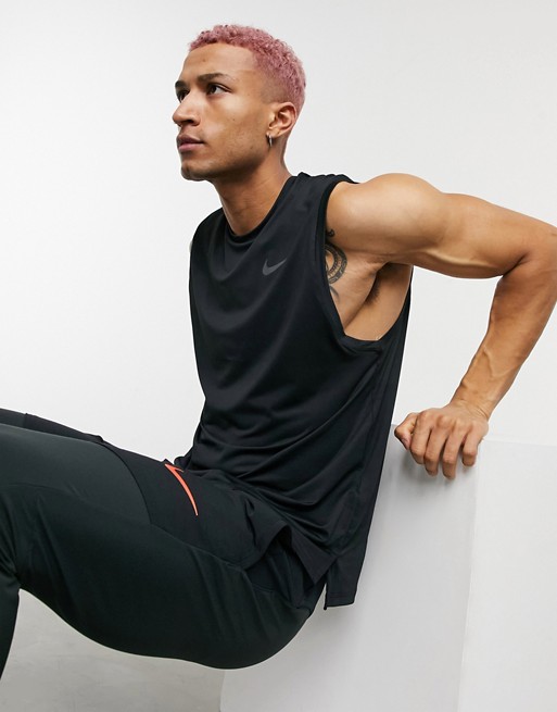 Nike Training Hyperdry vest in black