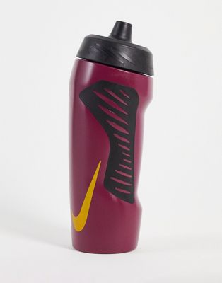 Nike Training Hyperfuel Water 18oz bottle in burgundy
