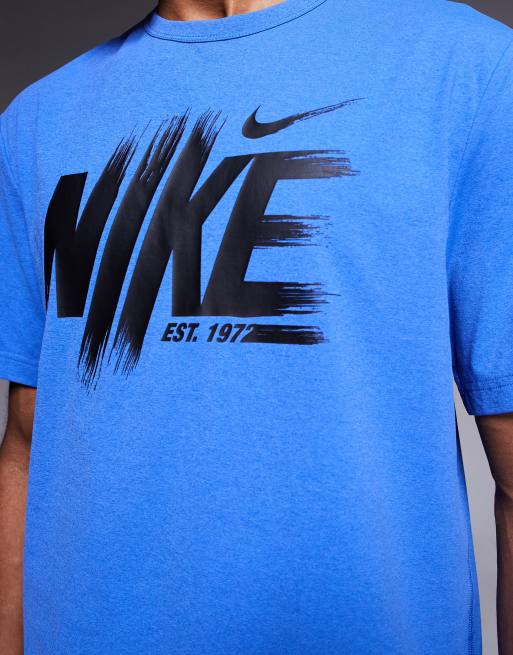 Nike Training Hyverse Dri-Fit t-shirt in blue, 4 of 4