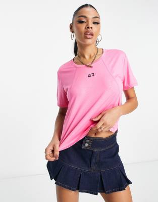 Nike Training Icon Clash Dri-FIT cropped t-shirt in pink - ASOS Price Checker
