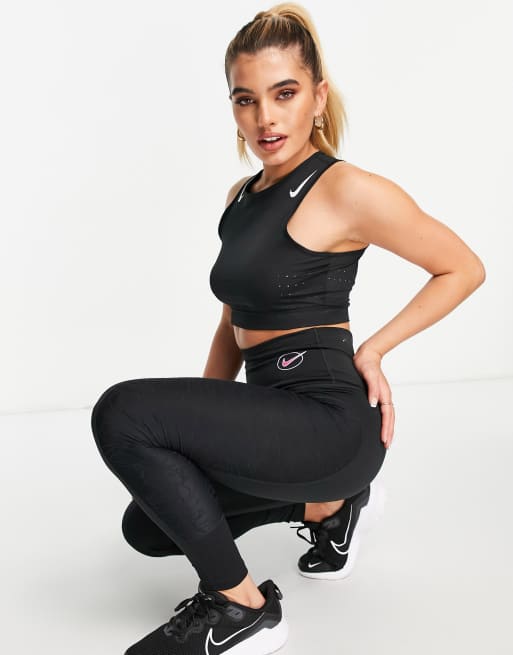 Nike Training Icon Clash Dri-FIT small logo high rise leggings in black