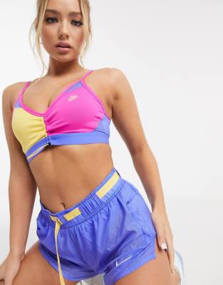 nike training icon clash indy toggle bra in pink