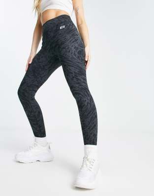 Nike Training Nike Training Icon Clash One Dri-FIT high rise printed 7/8 leggings in black