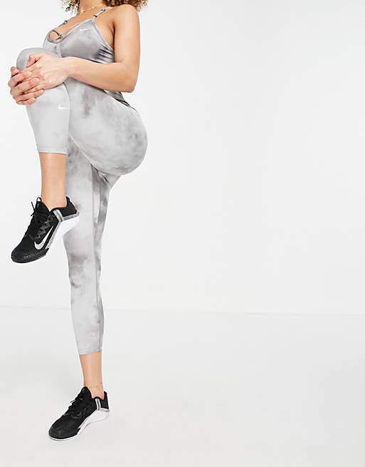 Nike Women's Plus Size One Icon Clash Crop Tie-Dye Leggings. High Rise 1X  NEW