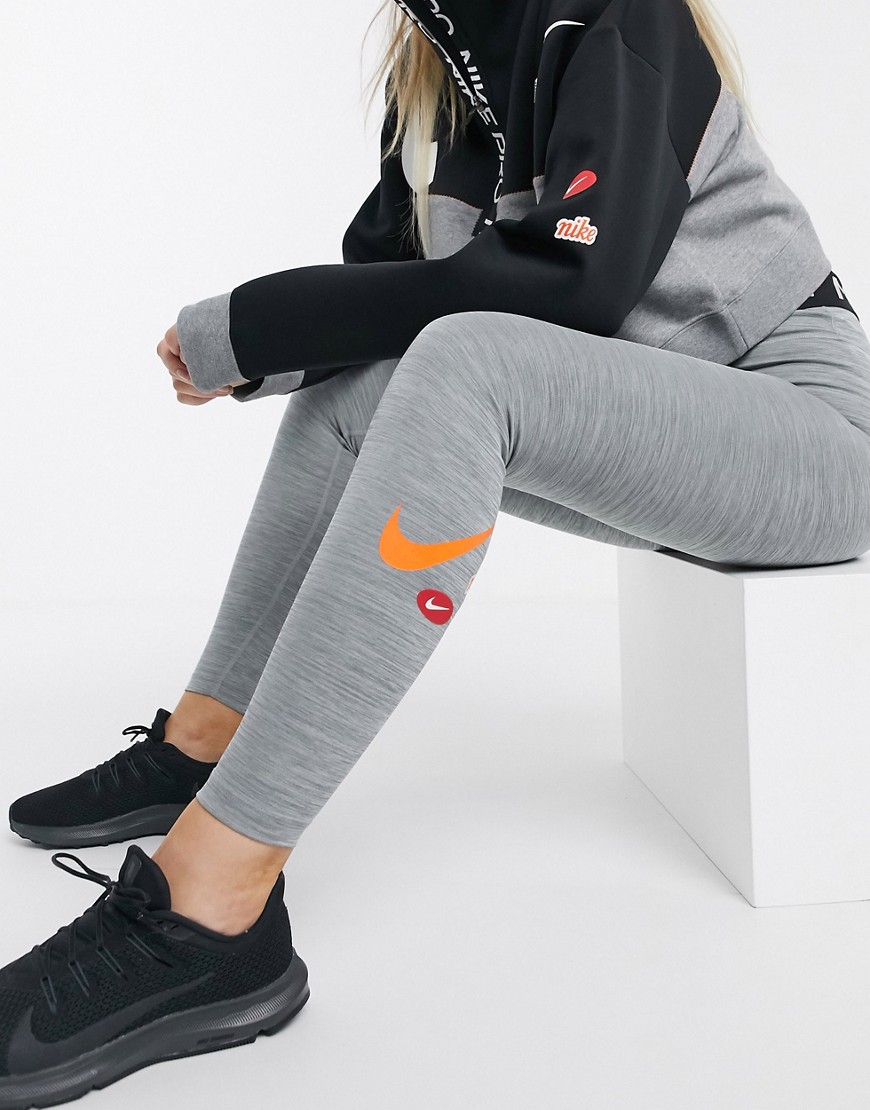 Nike Training Icon Clash one tight leggings in grey