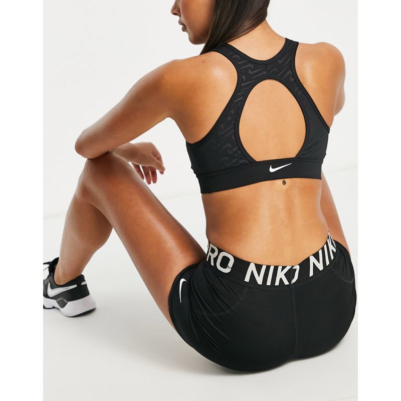Nike Training - Icon Clash - Reggiseno sportivo DRI-Fit a sostegno medio nero