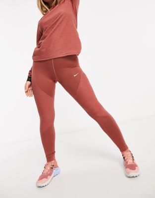 red nike leggings