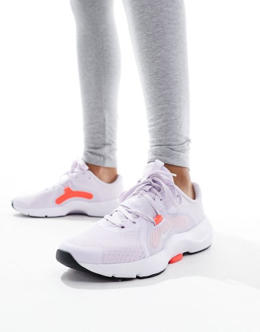 Nike Training In-Season 13 trainers in lilac and red