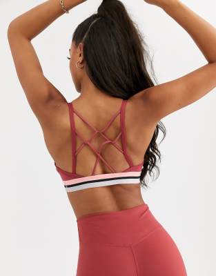 nike training indy bra in pink