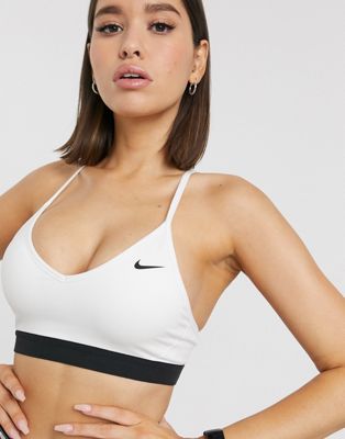 Nike Training Indy bra in white | ASOS