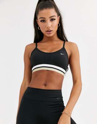 nike training medium support bra with perforated over layer