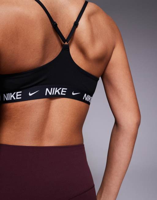 Nike Training - Indy - Brassière de sport maintien léger en tissu Dri-FIT - Noir, 2 de 4