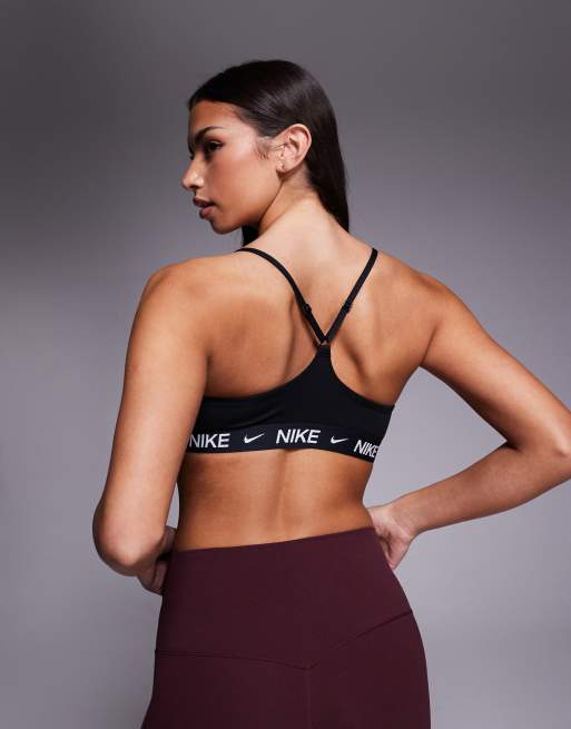 Nike Training - Indy - Brassière de sport maintien léger en tissu Dri-FIT - Noir, 4 de 4