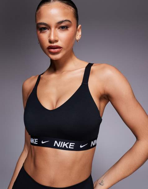 Nike Training Indy Dri-FIT medium support sports bra in black