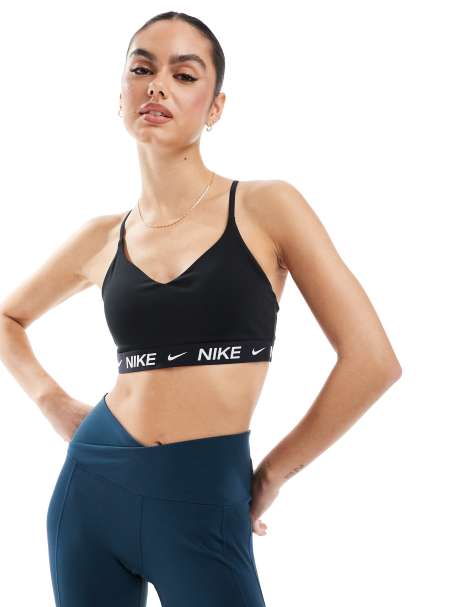 Nike Training – Indy Dri-FIT – Czarny biustonosz sportowy, zapewniający lekkie podtrzymanie - view 1