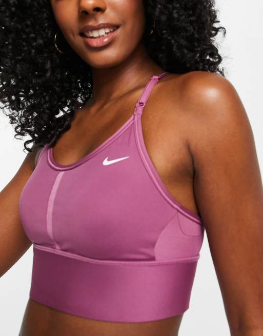 NEW! Nike Seamless Light Sports Bra AQ0123-506 Color Purple Dawn