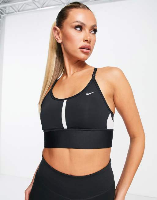 nike women dri fit indy sports bra phantom black black sanddrift