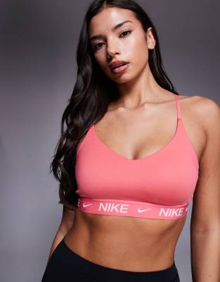 Nike Training - Indy Dri-FIT - Sport-BH in Pink mit leichter Stützfunktion-Rosa