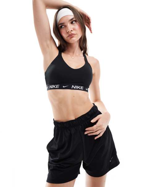 Nike Training - Indy Dri-FIT - Sport bh met medium ondersteuning in zwart - view 1