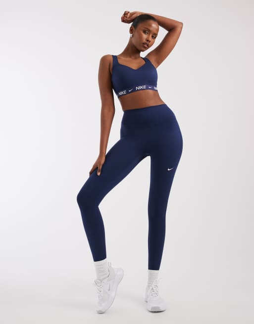 Nike Training - Indy - Dri-FIT - Sport-bh met stevige ondersteuning in marineblauw, 2 van 4