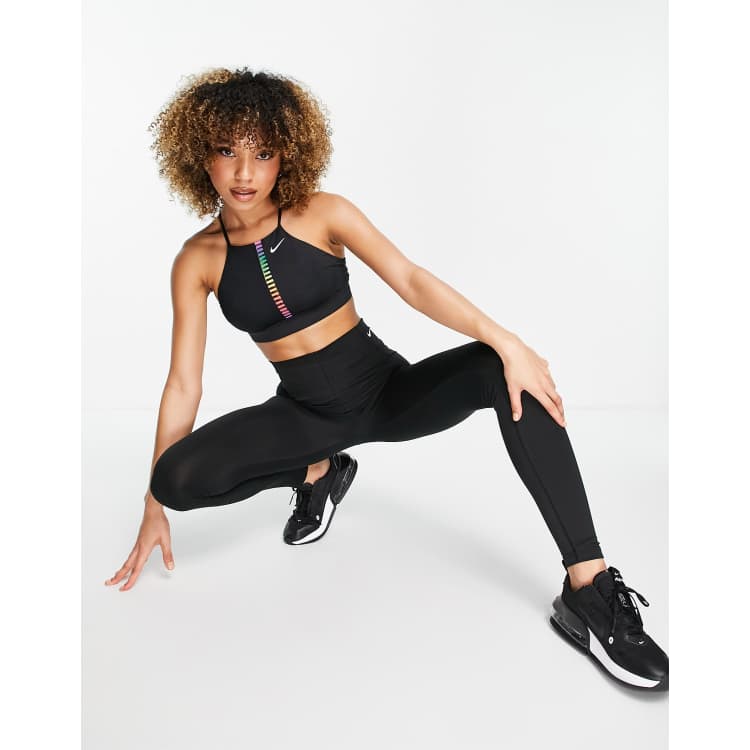  Nike Indy Light Support Sports Bra Carbon Heather/Anthracite/ Black/Black LG : Clothing, Shoes & Jewelry