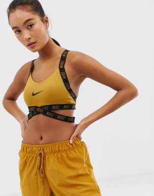 nike training indy logo bra