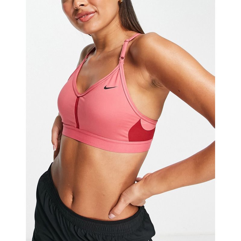 Donna Palestra e allenamento Nike Training - Indy - Reggiseno rosa con logo Nike