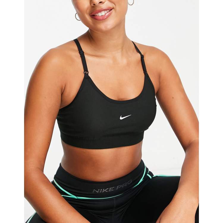 Nike Training Pro Dri-FIT Indy sports bra in black - ShopStyle