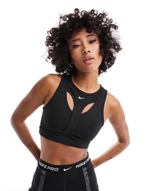 Nike Air indy bra in black, ASOS