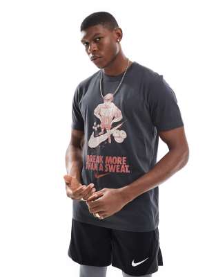 Nike Iykyk Graphic T-shirt In Gray