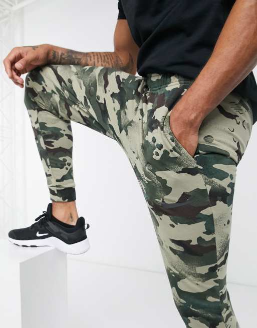Nike Training - Joggingbukser i grøn camo, 4 af 4