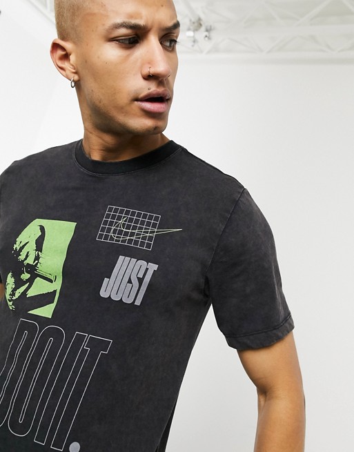 Nike Training just do it logo t-shirt in black