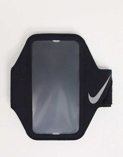 Nike Running lean arm band in black