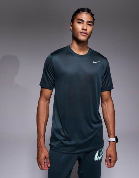 Nike Training – Legend DRI-Fit – Ciemnozielony T-shirt - view 1