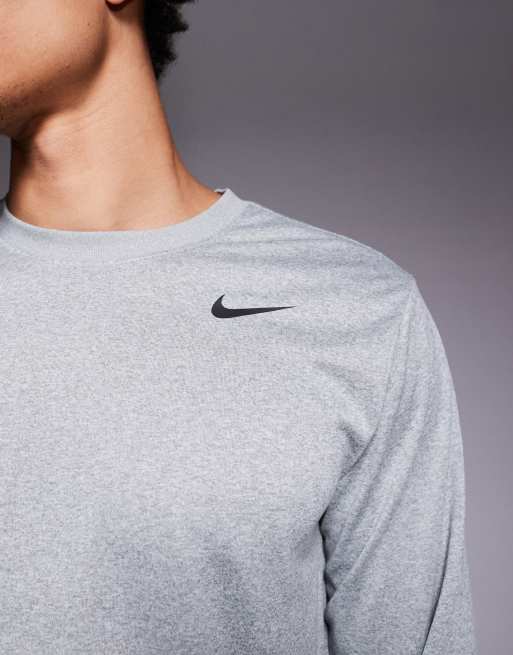 Nike Training Legend Dri-FIT long sleeve top in grey ASOS