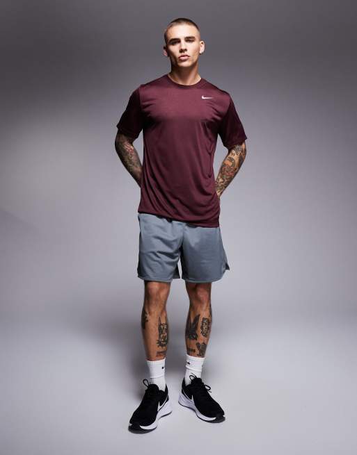 Nike Training Legend Dri-Fit t-shirt in burgundy