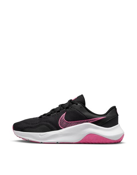 Nike Training - Legend Essential 3 NN - Sneakers nere e rosa - view 1