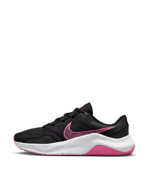 Nike Training - Legend Essential 3 NN - Sneakers nere e rosa