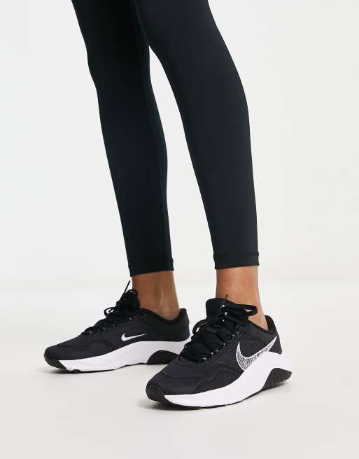 Nike training legend trainers in triple black hotsell