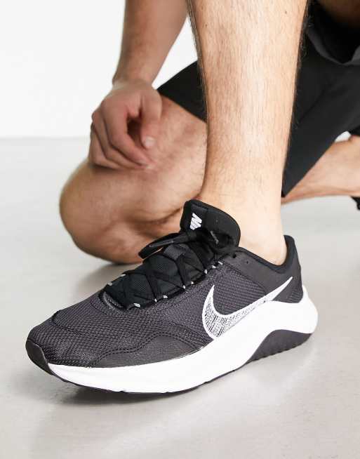 Nike training legend trainers cheap in black