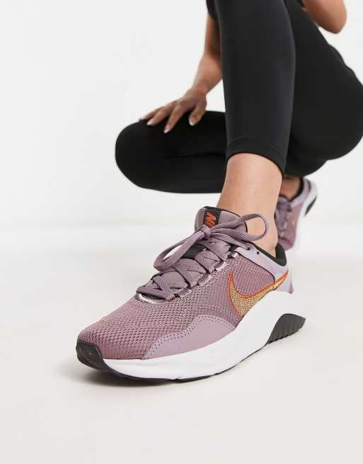 Nike Training Legend Essential 3 trainers in dark lilac | ASOS