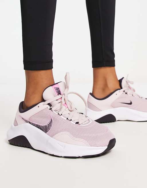 Grey and pink outlet nike trainers