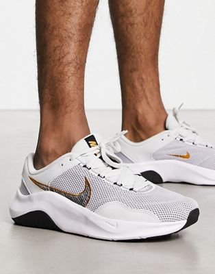 Nike Training Legend Essential 3 trainers in light grey - ASOS Price Checker