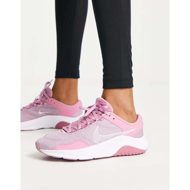 Pink nike gym on sale trainers