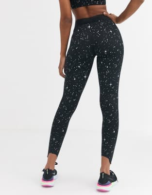 nike sparkle print leggings