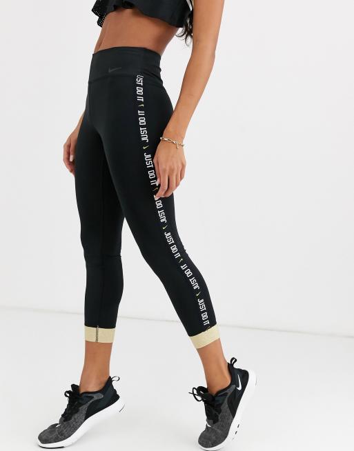 White and gold nike on sale tights