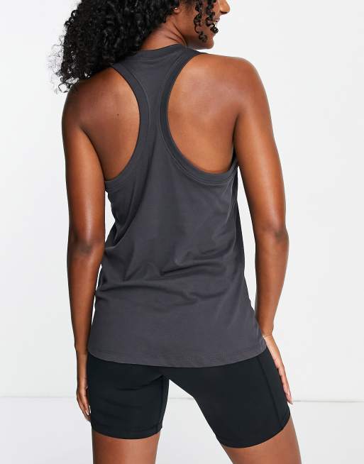 Nike Training Leopard Swoosh infill tank in black, 3 of 4