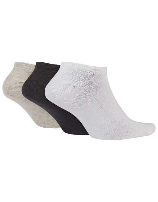 Nike Training - Lightweight - Lot de 3 paires de chaussettes invisibles - Beige, 2 de 3
